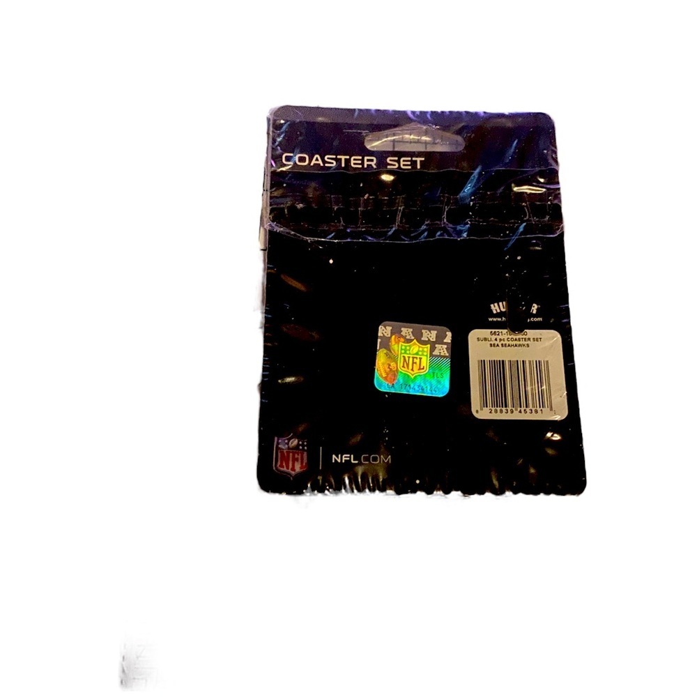 Seahawks Logo Vortex Sublimated coaster set (4) - Picture 2 of 3